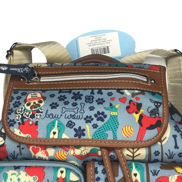 Lily Bloom Doggy Print Riley Backpack - Picture 2 of 4